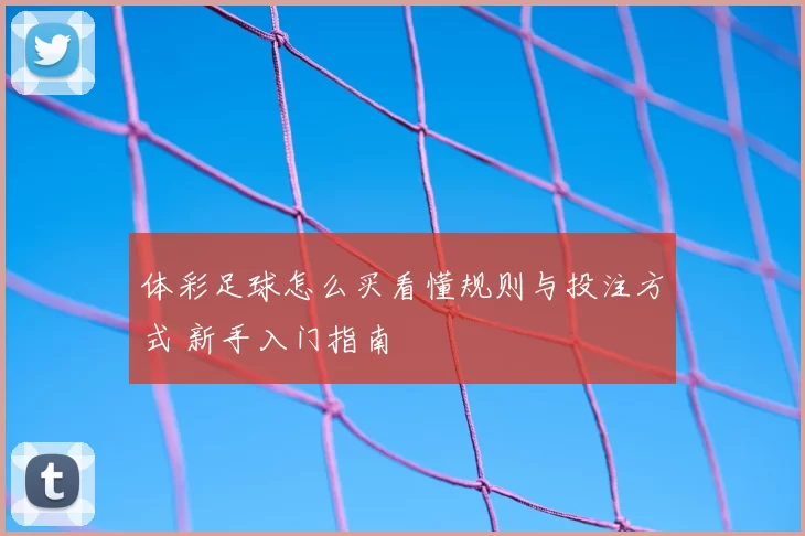 体彩足球怎么买看懂规则与投注方式 新手入门指南