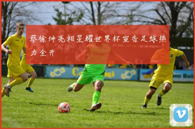 蔡徐坤亮相星耀世界杯宣告足球热力全开